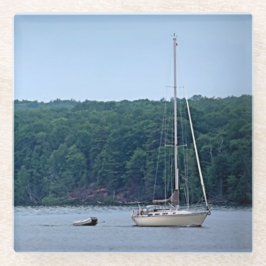 Dessous-de-verre En Verre La vie nautique (Devant)