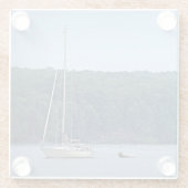 Dessous-de-verre En Verre La vie nautique (Dos)