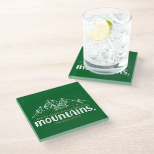Dessous-de-verre En Verre La Voix des Montagnes