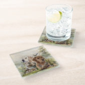 Dessous-de-verre En Verre Labrador Retrivers avec faisan, Art (Incliné)