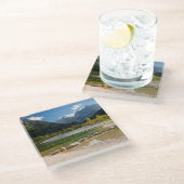 Dessous-de-verre En Verre Lac Jasna dans les Alpes slovènes à l'automne (Incliné)