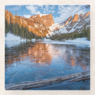 Dessous-de-verre En Verre Lac rêveur glacial
