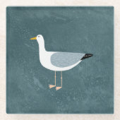 Dessous-de-verre En Verre Lac Seagull (Devant)