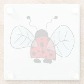 Dessous-de-verre En Verre Ladybird (Dos)