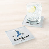 Dessous-de-verre En Verre L'affiche de sirène de chant (Incliné)