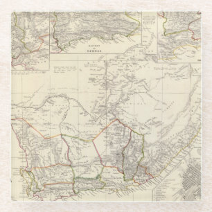 Dessous-de-verre En Verre L'Afrique du Sud