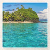 Dessous-de-verre En Verre Lagon de Bora Bora (Devant)