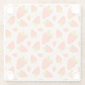 Dessous-de-verre En Verre Lait de fraise (Dos)