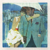 Dessous-de-verre En Verre L'amour arrive à Miss Lucas (Devant)