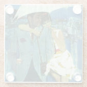 Dessous-de-verre En Verre L'amour arrive à Miss Lucas (Dos)