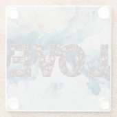 Dessous-de-verre En Verre L'AMOUR DU Café (Dos)