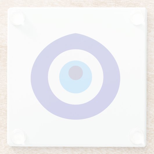 Dessous-de-verre En Verre L'amulette turque a appelé Nazar (Dos)