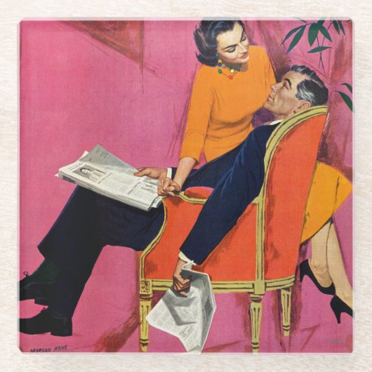 Dessous-de-verre En Verre L'année du mécontentement (Devant)