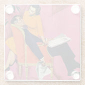 Dessous-de-verre En Verre L'année du mécontentement (Dos)