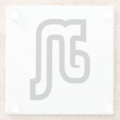 Dessous-de-verre En Verre Lao / Laos Numéro Sept / 7 / ໗ (Jet/Chet) Laotien (Dos)