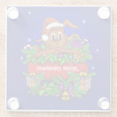 Dessous-de-verre En Verre Lapin de Noël (Dos)