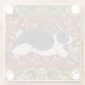 Dessous-de-verre En Verre Lapin Folk (Dos)