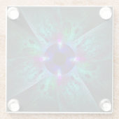 Dessous-de-verre En Verre L'art Abstrait des yeux (Dos)