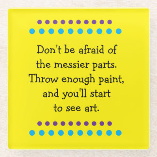 Dessous-de-verre En Verre L'art est désordonné