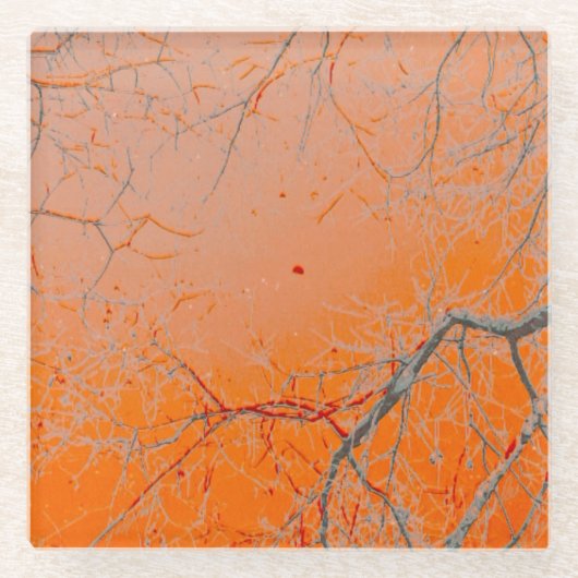 Dessous-de-verre En Verre L'art lunaire (Devant)