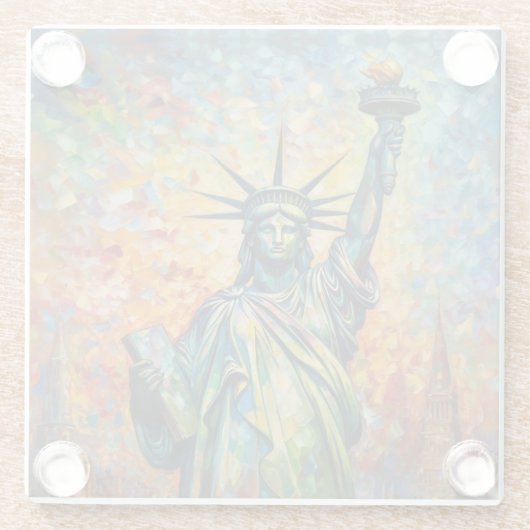 Dessous-de-verre En Verre L'aube de la liberté (Dos)