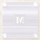 Dessous-de-verre En Verre Lavande monogramme (Dos)