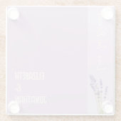Dessous-de-verre En Verre Lavender Love Mariage (Dos)