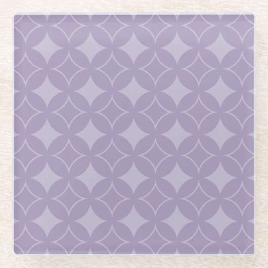 Dessous-de-verre En Verre Lavender shippo motif (Devant)