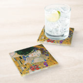 Dessous-de-verre En Verre Le Baiser de Gustav Klimt (Incliné)