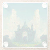 Dessous-de-verre En Verre Le Château Abandonné Imaginaire Sci-Fi (Dos)