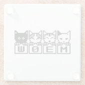 DESSOUS-DE-VERRE EN VERRE LE CHATS M30W 8 BITS (Dos)
