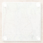 Dessous-de-verre En Verre Le comté de Newport, Île de Rhode (Dos)