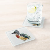 Dessous-de-verre En Verre Le coureur peint, coureur d'aquarelle (Incliné)