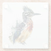 Dessous-de-verre En Verre Le coureur peint, coureur d'aquarelle (Dos)