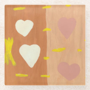 Dessous-de-verre En Verre Le Dessous de verre du vent de l'amour