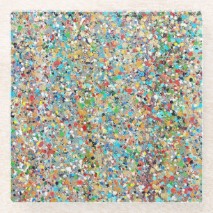 Dessous-de-verre En Verre Le Dessous de verre en verre de Confetti