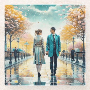 Dessous-de-verre En Verre Le destin nous a réunis