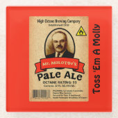 Dessous-de-verre En Verre Le Étiquette Pale Ale de M. Molotov (Devant)
