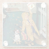 Dessous-de-verre En Verre Le jour de mère heureux (Dos)