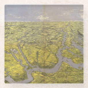 Dessous-de-verre En Verre Le Kentucky et le Tennessee 5