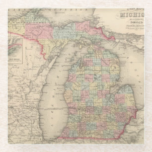 Dessous-de-verre En Verre Le Michigan