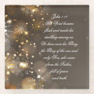 Dessous-de-verre En Verre Le mot est devenu vers de bible de chair, 1h14 de