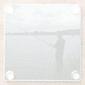 Dessous-de-verre En Verre Le pêcheur le soir (Dos)