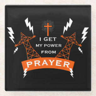 Dessous-de-verre En Verre Le Pouvoir De La Prière