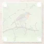 Dessous-de-verre En Verre Le Robin (Dos)