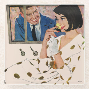 Dessous-de-verre En Verre Le Rose d'or