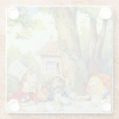 Dessous-de-verre En Verre Le thé du chapelier fou (Dos)