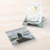 Dessous-de-verre En Verre Le vagabond au-dessus de la mer du brouillard, (Incliné)