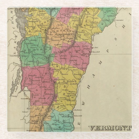 Dessous-de-verre En Verre Le Vermont 10 (Devant)