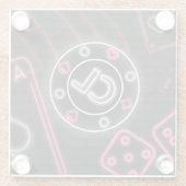 Dessous-de-verre En Verre Leader de la puce (Dos)